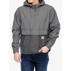 Kurtka przeciwwiatrowa męska Carhartt Lightweight Packable Anorak. Czarne kurtki męskie Carhartt, m, bez wzorów, z softshellu, bez kaptura, trekkingowe. Za 419.99 zł.