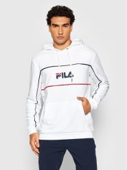 Fila Bluza Analu 688466 Biały Regular Fit. Białe bluzy męskie Fila, m, bez wzorów, z bawełny, bez ramiączek, bez kaptura. W wyprzedaży za 159.99 zł.