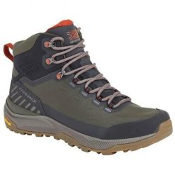 Buty trekkingowe męskie Karrimor Peregrine. Zielone buty zimowe męskie Karrimor, z gumy, za kostkę, bez zapięcia. Za 636.99 zł.