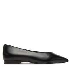 Baleriny Patrizia Pepe. Czarne balerinki damskie Patrizia Pepe, bez wzorów, bez obcasa, bez zapięcia. Za 1,249.00 zł.