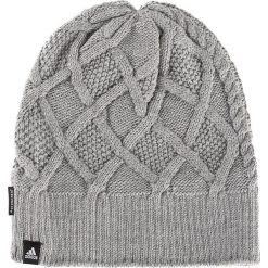 Czapka adidas - Clmht Lined Bea BR9967 Corhtr/Black/White. Szare czapki damskie Adidas, bez wzorów, z elastanu. W wyprzedaży za 59.00 zł.