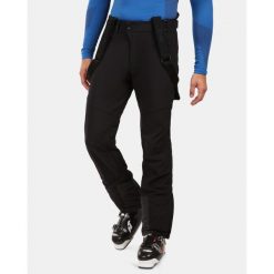 Męskie spodnie narciarskie softshell Kilpi RHEA-M. Czarne spodnie sportowe męskie Kilpi, m, bez wzorów, z softshellu, narciarskie. Za 628.61 zł.