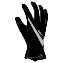 Rękawice Craft rain 2.0. Czarne rękawiczki damskie Craft, bez wzorów. Za 306.50 zł.