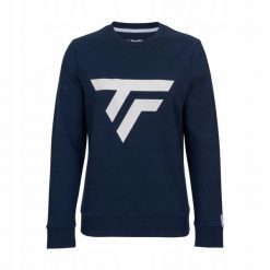 Bluza damska Tecnifibre Fleece Sweater. Niebieskie bluzy damskie TECNIFIBRE, bez wzorów, casualowe, bez ramiączek, bez kaptura. W wyprzedaży za 139.00 zł.