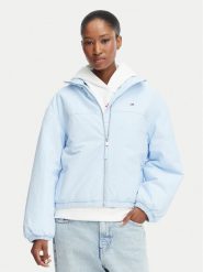 Tommy Jeans Kurtka przejściowa DW0DW22908 Niebieski jasny Regular Fit. Niebieskie kurtki damskie Tommy Jeans, l, bez wzorów, z jeansu, bez kaptura. Za 649.99 zł.