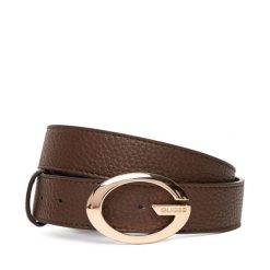 Pasek Guess. Brązowe paski damskie Guess, z aplikacjami. Za 210.99 zł.