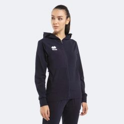 Kurtka z kapturem Errea Philip. Niebieskie kurtki męskie ERREA, m, bez wzorów, z bawełny, casualowe, z kapturem. Za 270.50 zł.