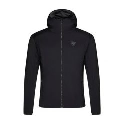 Kurtka narciarska męska Rossignol Opside Hoodie Warm. Czarne kurtki sportowe męskie Rossignol, l, bez wzorów, bez kaptura, narciarskie. Za 839.99 zł.