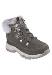 Tenisówki Skechers Model Trego - Snow Worries Kolor Zielony. Zielone trampki i tenisówki damskie Skechers, bez wzorów, z materiału, bez zapięcia. Za 432.70 zł.