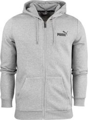 Puma Bluza męska Puma ESS Small Logo FZ Hoodie FL szary 586702 03 S. Szare bluzy męskie Puma, m, bez wzorów, bez kaptura. Za 189.00 zł.