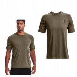 Męski T-Shirt Sportowy Under Armour Rush 361energy. Zielone koszulki sportowe męskie Under Armour, m, bez wzorów, bez ramiączek, do biegania. Za 173.87 zł.