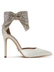 Steve Madden Szpilki Deville SM11003196 Biały. Białe szpilki damskie Steve Madden, bez wzorów, ze skóry, bez obcasa, na szpilce, bez zapięcia. Za 439.99 zł.