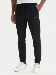 Aeronautica Militare Spodnie dresowe 261PF0872UF00459 Czarny Regular Fit. Czarne spodnie sportowe męskie Aeronautica Militare, m, bez wzorów, z bawełny. Za 399.99 zł.