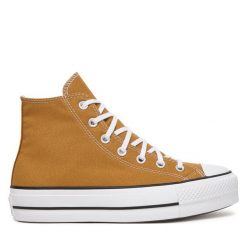 Trampki Converse. Brązowe trampki i tenisówki damskie Converse, bez wzorów, bez zapięcia. Za 419.99 zł.