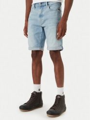G-Star Raw Szorty jeansowe D10481-8968 Niebieski jasny Slim Fit. Niebieskie szorty męskie G-Star Raw, bez wzorów, z bawełny, retro. Za 311.99 zł.