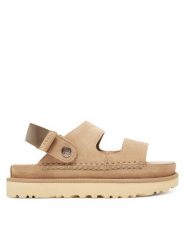 Ugg Sandały W Goldenstar Glide 1167399 Beżowy. Brązowe sandały damskie UGG, bez wzorów, ze skóry, bez obcasa, na płaskiej podeszwie, bez zapięcia. Za 509.99 zł.