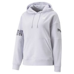 Bluza Z Kapturem Puma Power Nova Shine Colorblock. Czarne bluzy damskie Puma, na zimę, s, bez wzorów, sportowe, bez ramiączek, z kapturem. Za 398.00 zł.