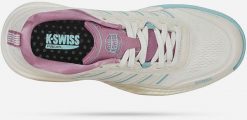 Padel shoes for ladies K-SWISS ULTRA COURT PADEL white/lilas EU37,5. Białe obuwie sportowe damskie K-SWISS, bez wzorów, bez zapięcia. Za 527.17 zł.