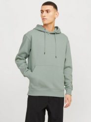 Jack&Jones męska bluza z kapturem JJESTAR BASIC SWEAT HOOD NOOS 12208157 ICEBERG GREEN 2XL. Zielone bluzy męskie Jack & Jones, m, bez wzorów, z kapturem. Za 272.31 zł.