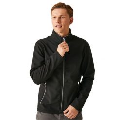 Męska Dwuwarstwowa Kurtka Soft Shell Ascender. Czarne kurtki męskie Regatta, m, bez wzorów, sportowe, bez kaptura. Za 156.99 zł.