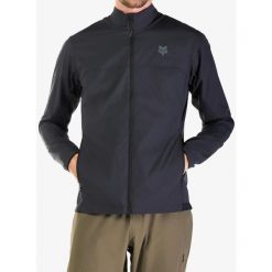 Kurtka rowerowa męska Fox Ranger Wind Jacket. Niebieskie kurtki męskie FOX, m, bez wzorów, bez kaptura, rowerowe. Za 403.99 zł.