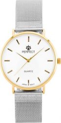 Zegarek ZEGAREK DAMSKI PERFECT B7304 antyalergiczny (zp852b) silver/gold. Szare zegarki damskie NoName. Za 88.97 zł.