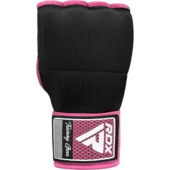 Rękawiczki wewnętrzne z bandażem IS2 - Różowy - rozmiar M. Czerwone rękawiczki męskie RDX SPORTS, bez wzorów, z bawełny. Za 59.99 zł.