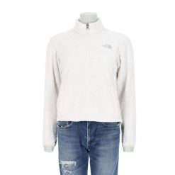 Damska kurtka polarowa Osito TNF. Białe kurtki sportowe damskie The North Face, l, bez wzorów, z materiału, bez ramiączek, bez kaptura, trekkingowe. Za 212.96 zł.