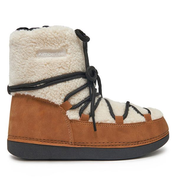 Śniegowce Kimberfeel. Brązowe śniegowce damskie Kimberfeel, bez zapięcia. Za 239.99 zł.
