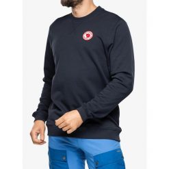 Bluza bawełniana męska Fjallraven 1960 Logo Badge Sweater M. Niebieskie bluzy męskie Fjällräven, m, bez wzorów, z bawełny, casualowe, bez ramiączek, bez kaptura. Za 487.99 zł.