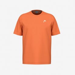 SLICE II T-Shirt Boys. Brązowe t-shirty damskie Head, bez wzorów, sportowe, bez kołnierzyka, bez ramiączek. W wyprzedaży za 171.00 zł.