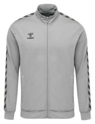 Bluza sportowa dresowa Hummel NELLY ZIP JACKET damska. Szare bluzy damskie Hummel, l, bez wzorów, z dresówki, klasyczne, bez ramiączek, bez kaptura. Za 89.00 zł.