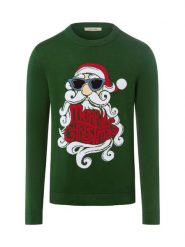Only&Sons sweter z dzianiny Mężczyźni Bawełna zielony, L. Zielone swetry męskie Only&Sons, l, bez wzorów, z bawełny, wizytowe, bez kołnierzyka, bez ramiączek. Za 79.95 zł.