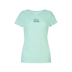 T-shirt damski Rafiki JAY 100% bawełna organiczna lichen krój komfortowy. Zielone t-shirty damskie RAFIKI, uniwersalny, bez wzorów, z bawełny, sportowe, bez kołnierzyka, bez ramiączek. Za 172.25 zł.