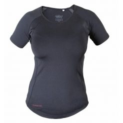 Lekka koszulka damska Karlslund Fenja. Czarne koszulki sportowe damskie KARLSLUND, bez wzorów, bez ramiączek. Za 218.50 zł.