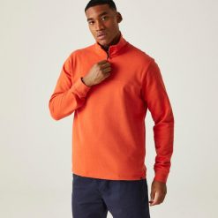 Agilno męska bluza. Brązowe bluzy męskie Regatta, m, bez wzorów, z bawełny, eleganckie, bez ramiączek, bez kaptura. W wyprzedaży za 109.99 zł.