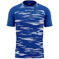 Koszulka sportowa Givova Pixel Royal-White XS. Niebieskie koszulki sportowe damskie Givova, xs, bez wzorów, bez ramiączek, do piłki nożnej. Za 181.99 zł.