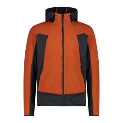 Bluza z kapturem i zamkiem błyskawicznym CMP. Brązowe bluzy sportowe męskie CMP, l, bez wzorów, z kapturem, trekkingowe. Za 314.00 zł.
