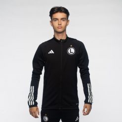 Bluza piłkarska adidas Tiro 23 Legia Warszawa. Białe bluzy męskie Adidas, s, bez wzorów, sportowe, bez ramiączek, bez kaptura. W wyprzedaży za 199.99 zł.