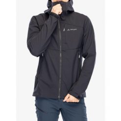 Kurtka softshell męska Vaude Roccia Softshell Jacket II. Czarne kurtki męskie Vaude, m, bez wzorów, z softshellu, bez kaptura, trekkingowe. Za 623.99 zł.