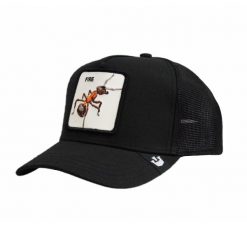 Czapka z daszkiem Goorin Bros. Fire Ant Black Trucker - 101-1433. Czarne czapki damskie Goorin Bros, bez wzorów, sportowe. Za 199.00 zł.
