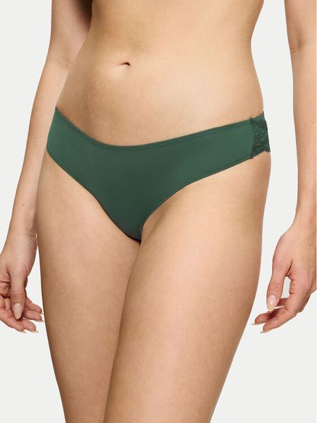 Triumph Figi brazylijskie Lovely Micro 10182554 Zielony. Zielone majtki damskie Triumph, z syntetyku. Za 45.00 zł.