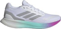 Adidas Buty damskie adidas Runfalcon 5 białe KJ1960 40. Białe obuwie sportowe damskie Adidas, bez wzorów, bez zapięcia. Za 279.71 zł.