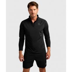 Koszulka z długim rękawem męska Performance. Czarne bluzy męskie NORDICDOTS, m, bez wzorów, z elastanu, sportowe, bez ramiączek, bez kaptura. Za 365.00 zł.