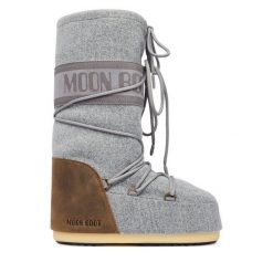 Śniegowce Moon Boot. Szare śniegowce damskie Moon Boot, bez zapięcia. Za 1,319.00 zł.