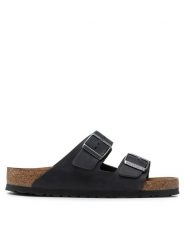 Birkenstock Klapki Arizona Bs 0552111 Czarny. Czarne klapki męskie Birkenstock, bez wzorów, ze skóry, bez zapięcia. Za 389.00 zł.