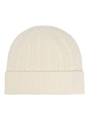Guess Czapka W6YZ21 Z1487 Kremowy. Białe czapki damskie Guess, na zimę, z aplikacjami, z bawełny. Za 214.99 zł.