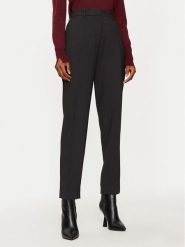 Calvin Klein Spodnie materiałowe K20K207589 Czarny Regular Fit. Czarne spodnie materiałowe damskie Calvin Klein, bez wzorów, z materiału. Za 519.99 zł.