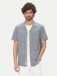 Tommy Jeans Koszula DM0DM20895 Granatowy Regular Fit. Niebieskie koszule męskie Tommy Jeans, m, bez wzorów, z jeansu, bez kołnierzyka, bez ramiączek. Za 209.99 zł.