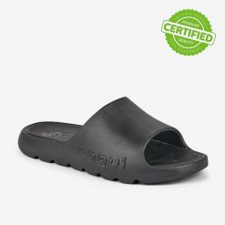Klapki damskie Coqui Lou neonowe, lekkie i antypoślizgowe. Czarne klapki damskie Erima, na lato, bez wzorów, z bawełny, retro, bez obcasa, bez zapięcia. Za 141.99 zł.